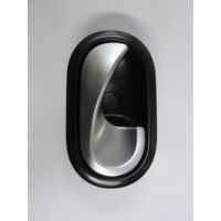 2009-2011 Renault Modus Ön Kapı İç Açma Kolu Sağ Siyah Elceği Gümüş Gri Hushan Oem No: 8200735218, image 1
