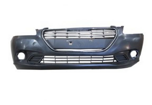 2013-2016 Peugeot 301 Ön Tampon Siyah (Sis Delikli Tampon Panjurlu Alt Üst-Sis Braketli-Nikelaj Çıtalı (Adet) (Oem No:1608715680), image 1