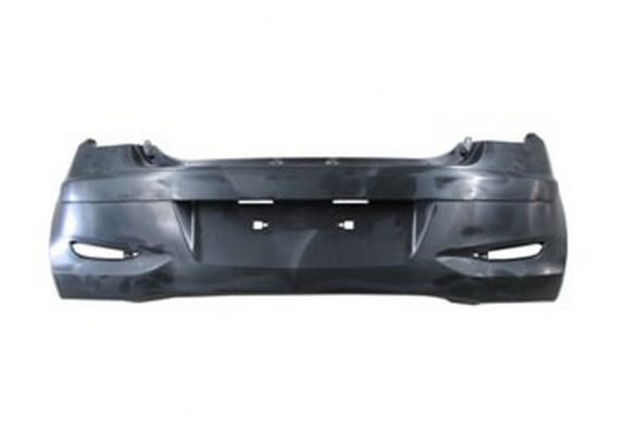 2011-2012 Hyundai I10 Arka Tampon Siyah (Reflektör Delikli) (Adet) (Oem No:866110X220), image 1