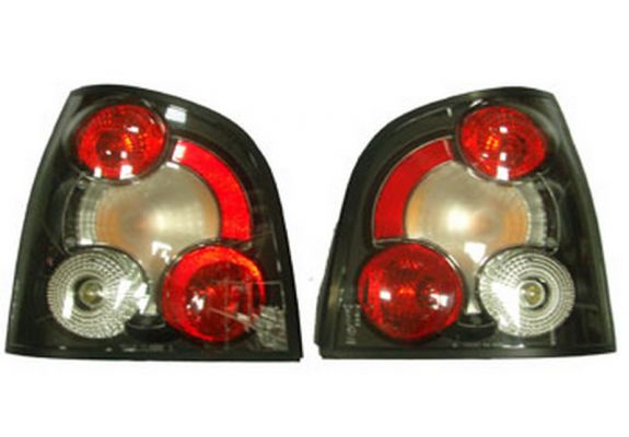 2002-2005 Volkswagen Polo 5 Modifiye Stop Lambası Sağ-Sol Set 2 Parça Siyah-Kırmızı-Kırmızı-Beyaz (Adet), image 1