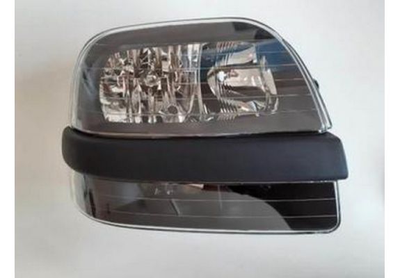 2001-2005 Fiat Doblo Far Lambası Sağ Elektrikli-Motorsuz-Siyah 8Fişli (Siyah Bandlı)(H1-H7) (Ayfar) (Adet) (Oem No:712405451120), image 1