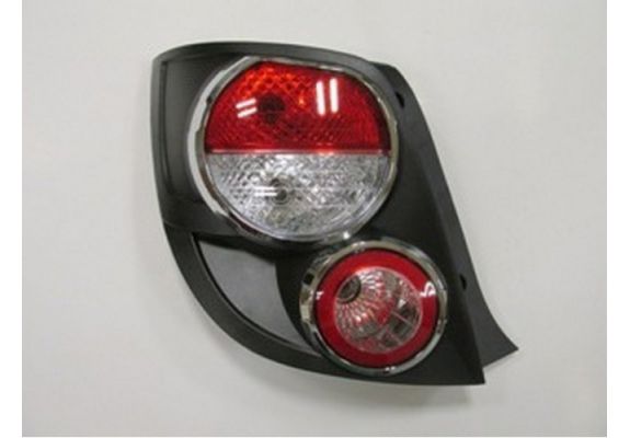 2011-2014 Chevrolet Aveo Hb Stop Lambası Sol Kırmızı-Beyaz (Nikelaj Çerçeveli) (Famella) (Adet) (Oem No:95470358), image 1