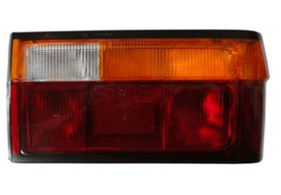 1983-1992 Renault R9 Broadway Stop Lambası Sağ Kırmızı-Sarı-Beyaz (Siyah Çerçeveli)(Duysuz) (Pleksan) (Adet) (Oem No:7700690756), image 1