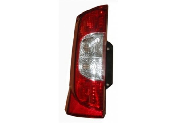 2008-2017 Peugeot Bipper Stop Lambası Sol Kırmızı-Beyaz (Bagaj Kapağı Yana Açılan Tip) (Pleksan) (Adet) (Oem No:1353206080), image 1