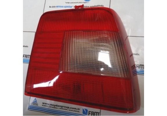 1990-1999 Fiat Tempra Stop Camı Sağ Kırmızı-Füme (Famella) (Adet), image 1