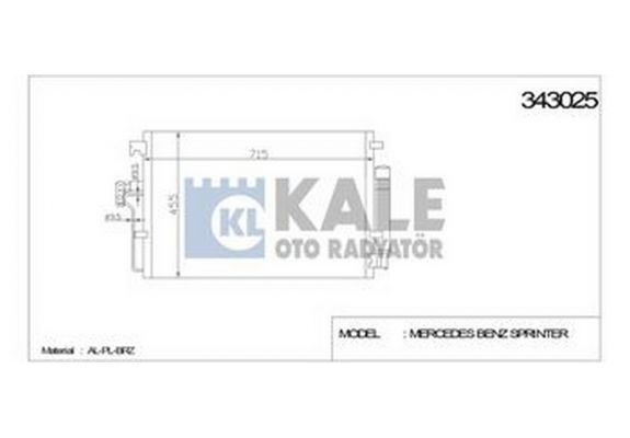 Klima Radyatörü (Kondansör) Crafter Sprinter Oto - Mek Şanzıman (Adet) (Oem No:A9065000054), image 1