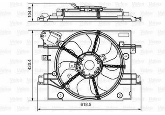 Fan Motoru Komple Davlumbazlı Duster (Adet) (Oem No:214811626R), image 1