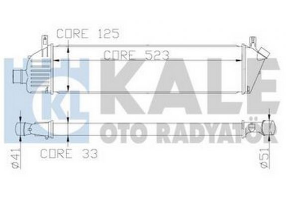 Turbo Radyatörü (İntercooler) Nissan Micra K12 1,5 Dci 2003 2010 (Adet) (Oem No:14461Ay600), image 1