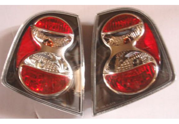 2001-2007 Skoda Fabıa Modifiye Stop Lambası Sağ-Sol Set 2 Parça Siyah-Kırmızı Hb Tyc Oem No: 6Y6945112Ms, image 1