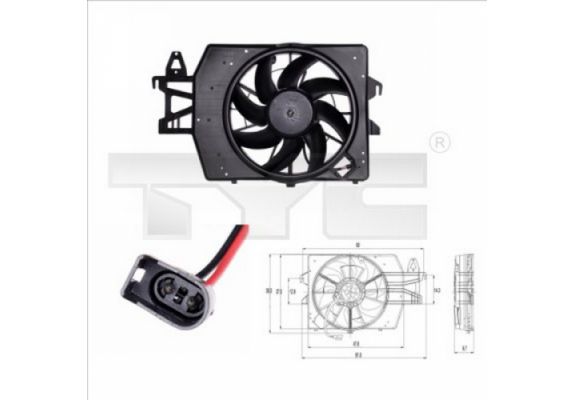Escort Clx 95  Fan Motoru (+Ac) (Oem No:95Ab8C607Ca), image 1